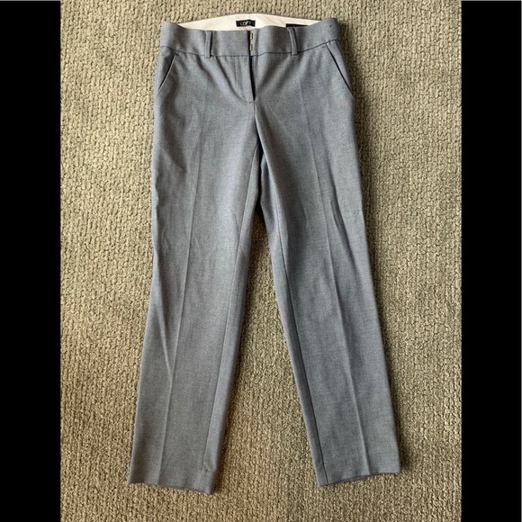 Loft blue patterned ankle pants - Picture 1 of 3